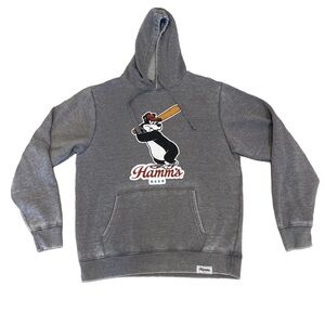 Hamm’s Beer licensed Acid Etch Baseball Theme Hoodie
